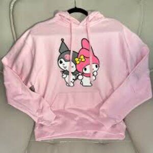 Sanrio girls Kuromi & Melody hoodie sweatshirt‎ size XL